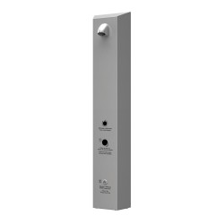 Panel de ducha de acero inoxidable con minutero de ficha RFID y señalización Panel de ducha de acero inoxidable con minutero de ficha RFID y señalización