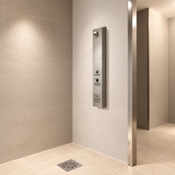 Panneau de douche moderne inox