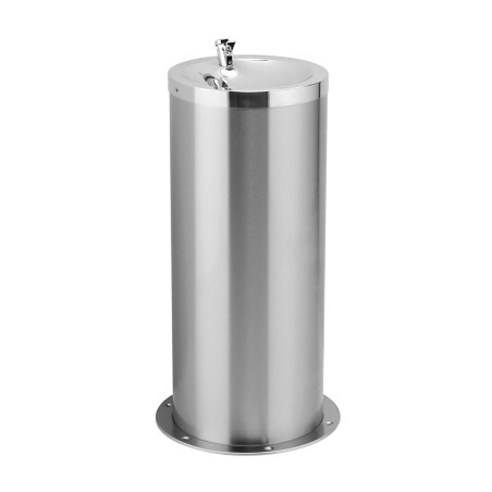 Fontaine à boire inox sur pied pour collectivités et lieux publics