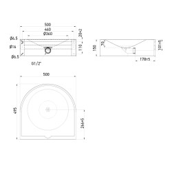 Wall-mounted stainless steel drinking fountain PRM access Wall-mounted stainless steel drinking fountain PRM access