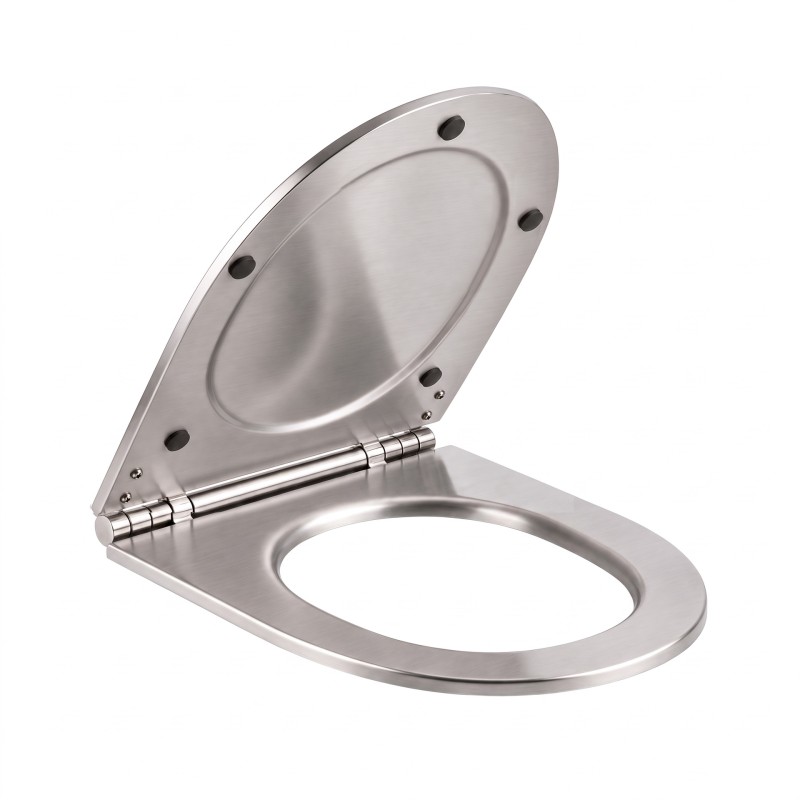 Stainless steel toilet seat for public facilities