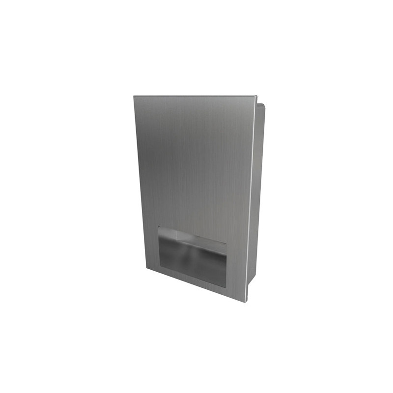 Photo Paper towel dispenser in stainless steel recessed vandal proof and design DI-084