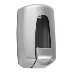 Wall mounted liquid soap dispenser stainless steel brushed FUTURA II
