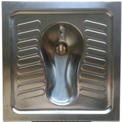 Turkish toilet squat pan in stainless steel