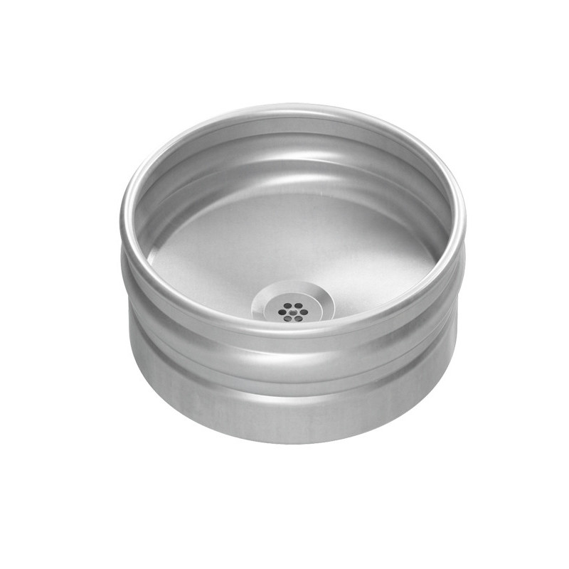 Photo Wash basin to be placed stainless steel design beer keg L-058