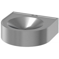 Wash basin mural stainless steel accessible people with Reduced Mobility