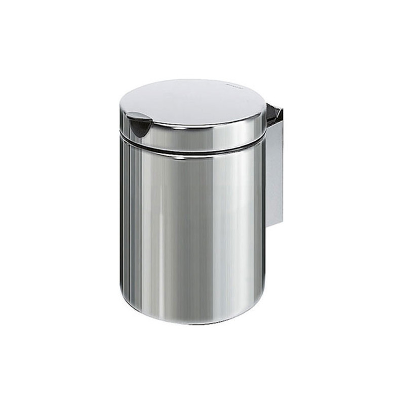 Photo Mini waste bin wall fixation stainless steel 3L with lid V46-4-M