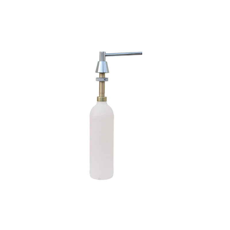 Photo Liquid soap pump recessed brushed or polished finish MD-101