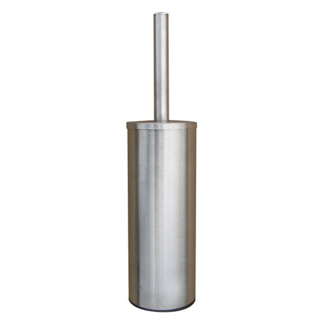 Toilet brush holder stainless steel with lid floor or wall mounted