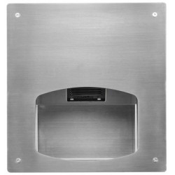 Recessed hand dryer in stainless steel automatic SMH-91 vandal proof