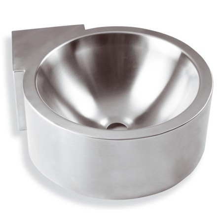 Corner wash basin mural stainless steel