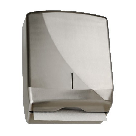 Distributeur mural papier essuie-mains inox collectivités