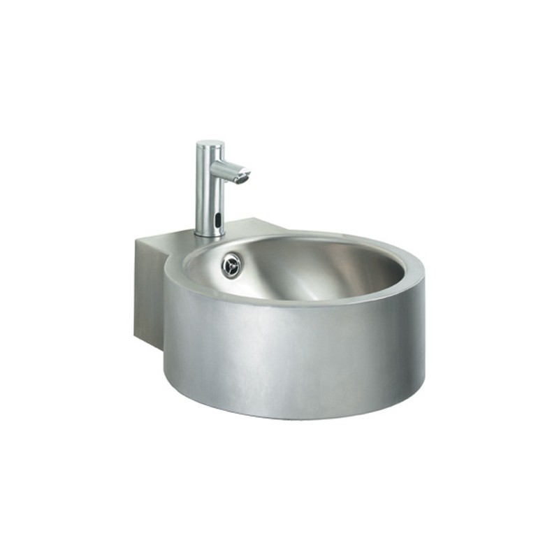 Wash basin mural stainless steel with electronic faucet SMART