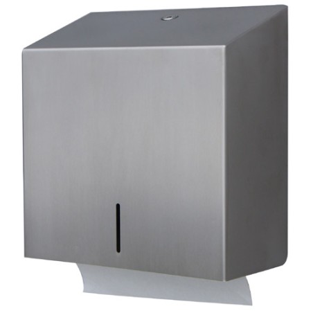 Distributeur De Serviettes En Papier Mural Decdeal - Imperméable, Avec Clé, Plateau Multifonction, Gris