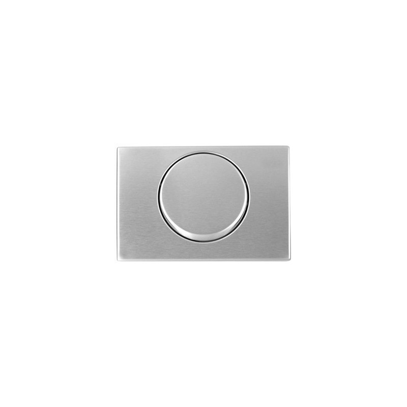 Plaque de commande manuelle chasse d'eau inox