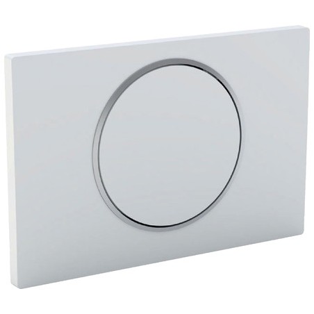 White flush actuator plate