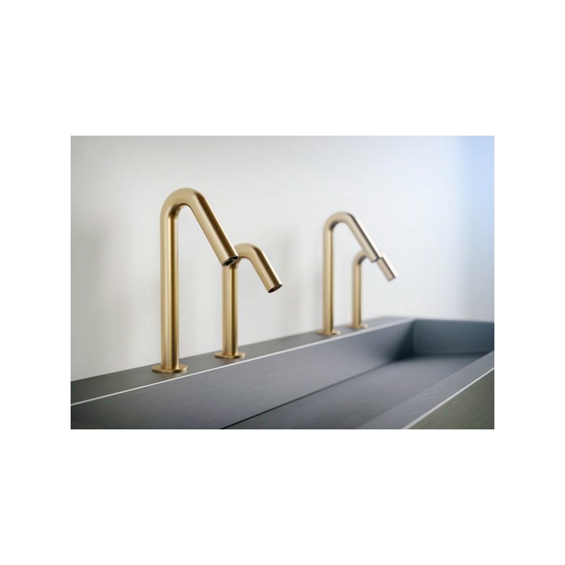 Deck mounted electronic faucet ONE matt gold finish