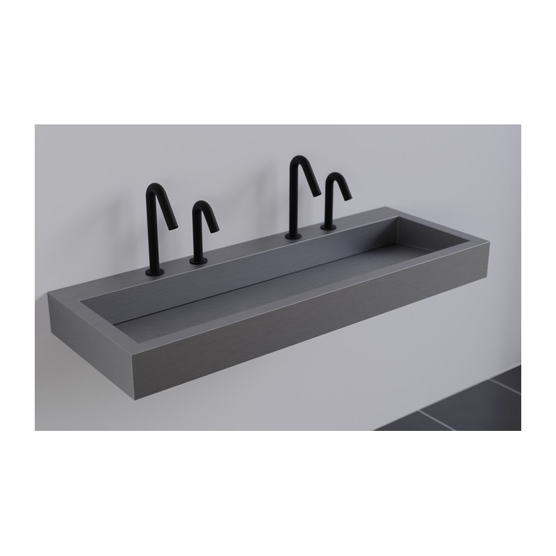 Robinet électronique noir mat ONE avec distributeur de savon assorti