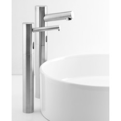 Miniature-2 Extended long spout automatic faucet ELITE water and soap brushed finish matte black RES-75L-R