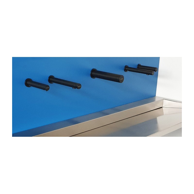 Grifo automático de jabón - agua - aire RONDEO acabado negro mate