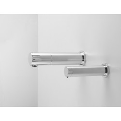 Sólido grifo electrónico de pared RONDEO con dispensador de jabón