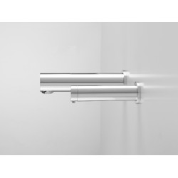 Robinet mural lave-mains automatique RONDEO XS eau et savon bec court