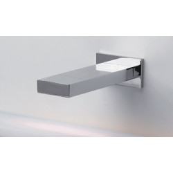 Miniature-1 CUBICA rectangular design tap, wall mounted RES-80
