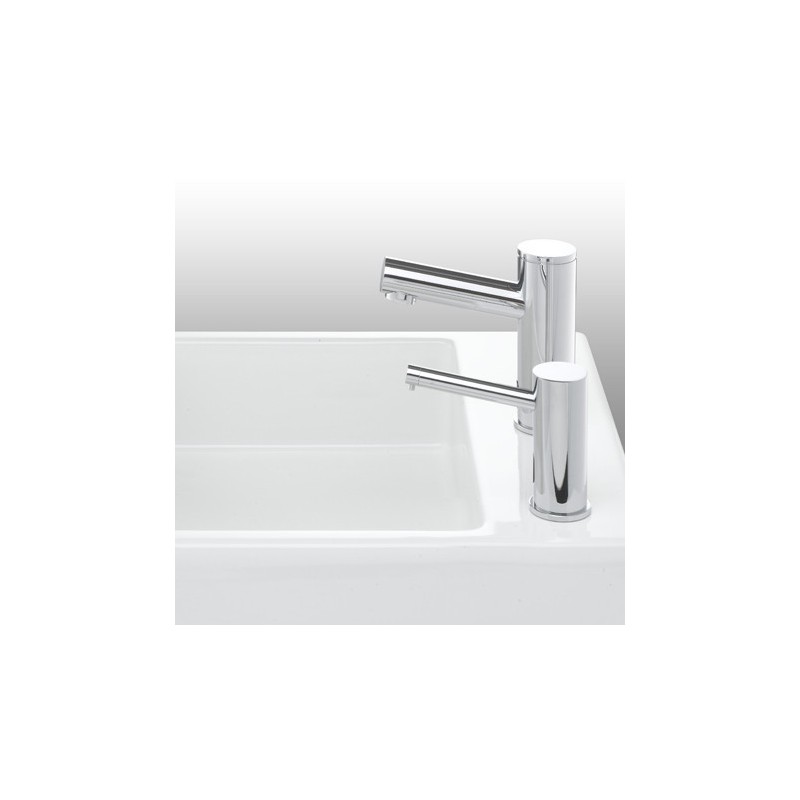 Soap dispenser ELITE design with infrarred detection and matching faucet