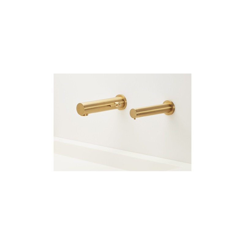 Dispensador de jabón automático de pared de diseño dorado mate RONDEO