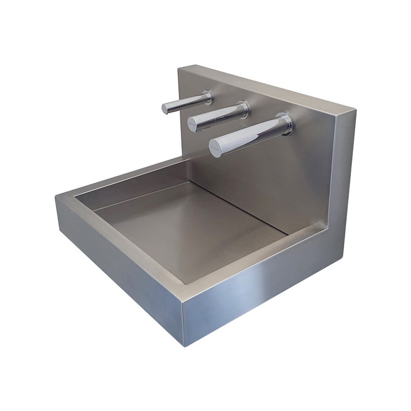 RONDEO TRIO savon eau air sur dosseret lavabo