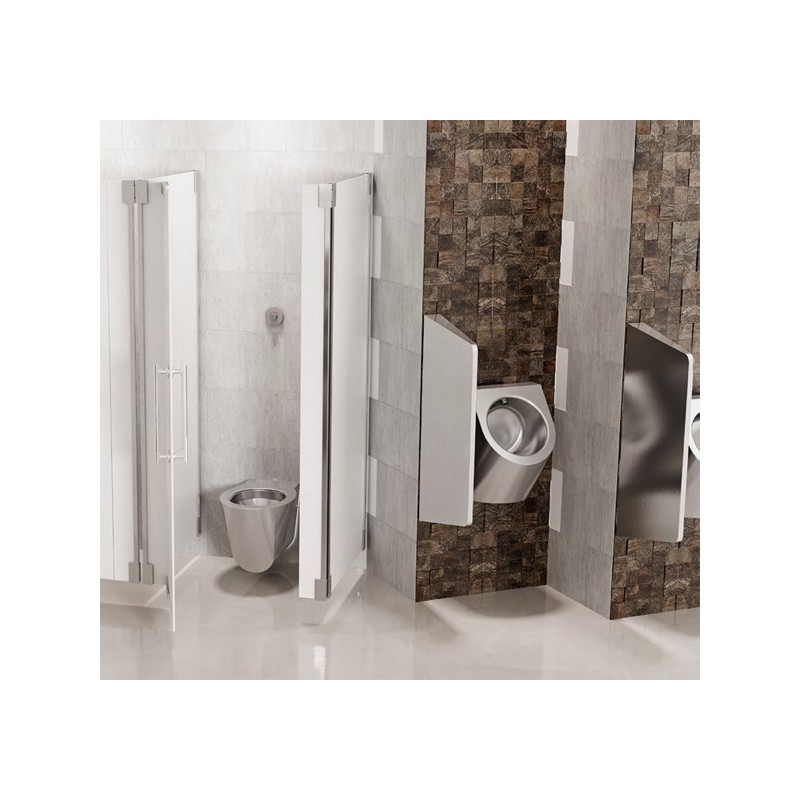 Urinoir design inox électronique URBA-TH avec détection dissimulée