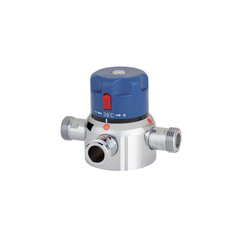 Collective thermostatic mixing tap anti-scald security 1''