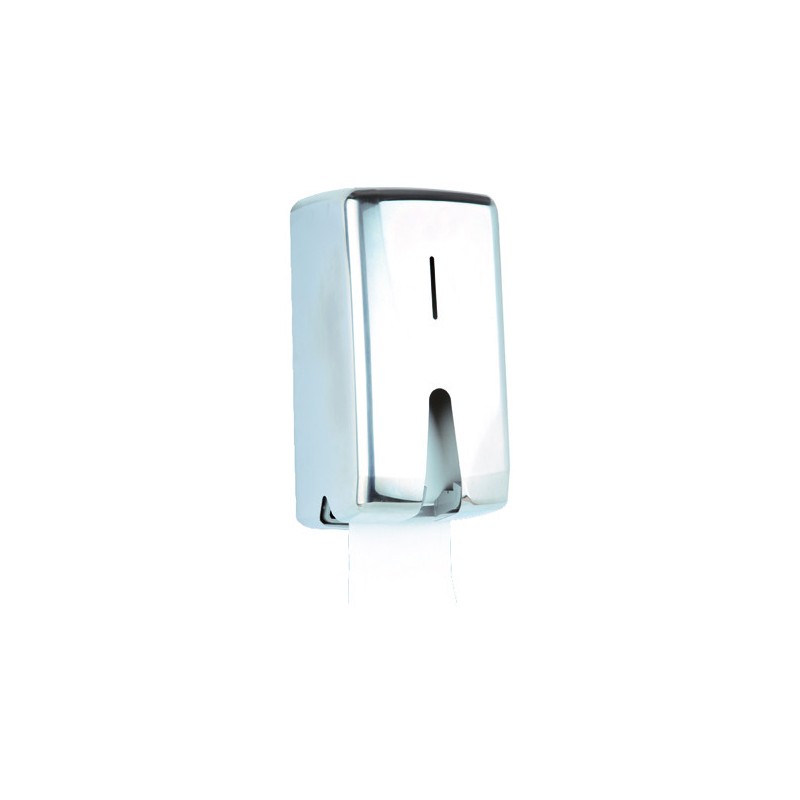 Portarrollos doble PQ acero inoxidable brillante