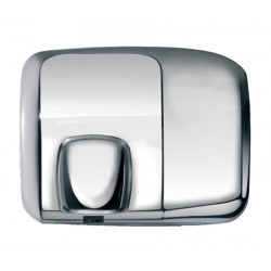Automatic hand dryer in polished stainless steel