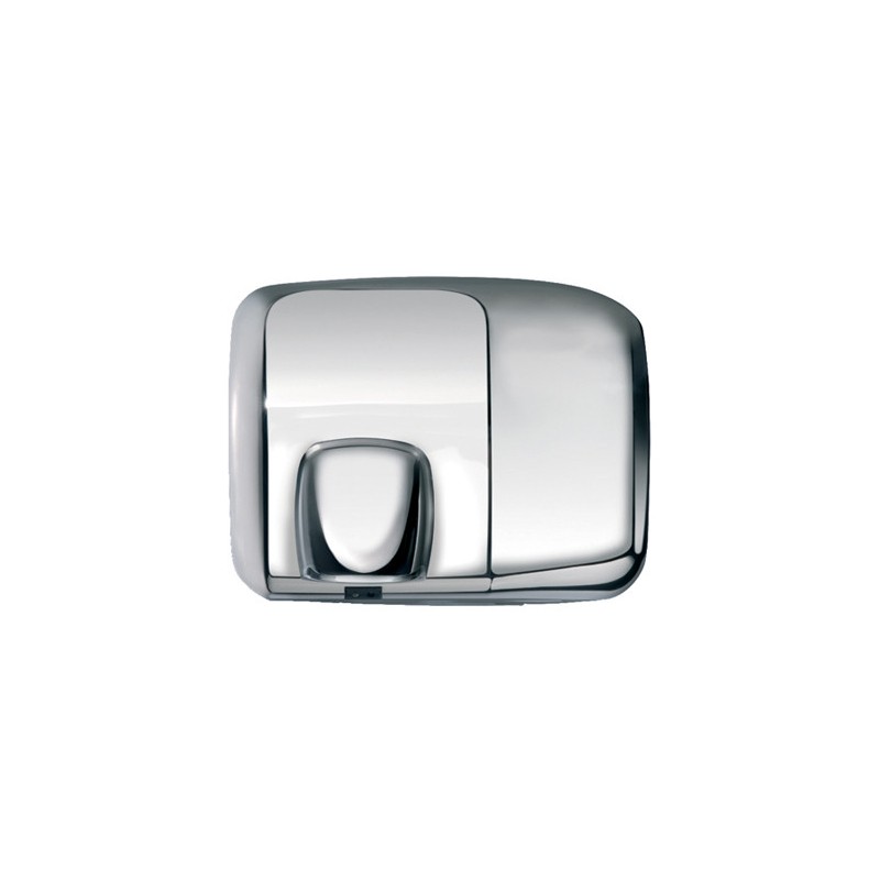 Automatic hand dryer in polished stainless steel
