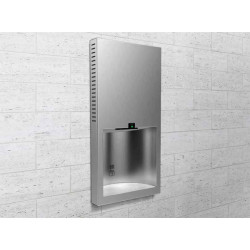 Electric hand dryer accessible P.R.M. Recessed