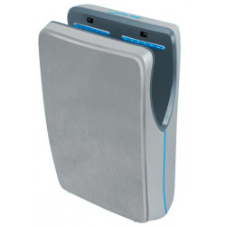 Vertical hand dryer pulsed air cover in brushed stainless steel AIR JET II