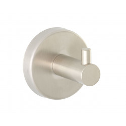 Simple hook coat peg brushed finish in stainless steel