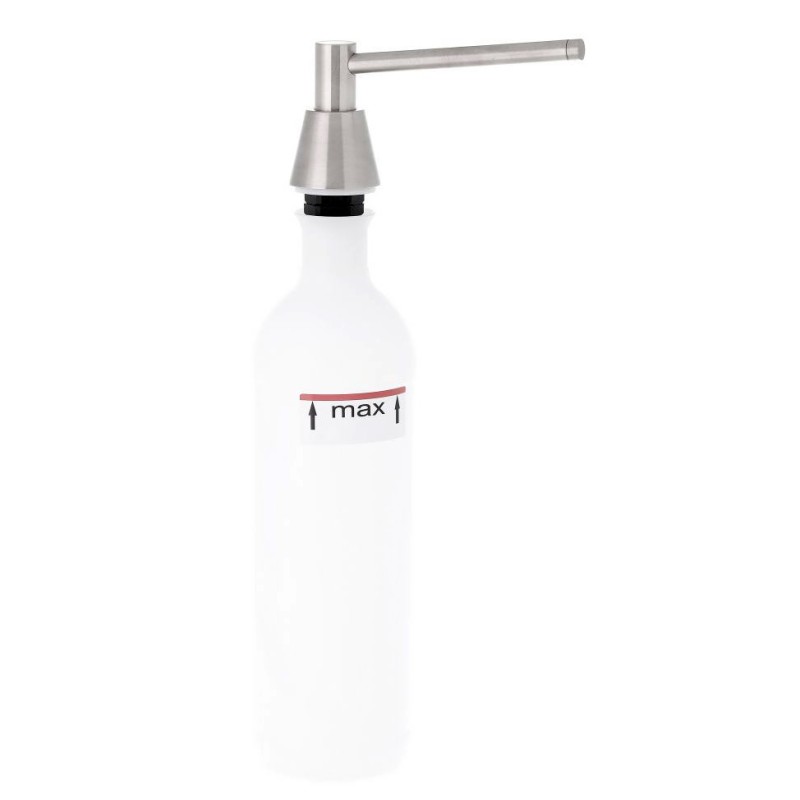 Soap dispenser for wash basin  brushed finish stainless steel 1L tank