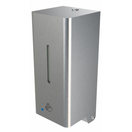 Wall liquid sanitizer dispenser in stainless steel