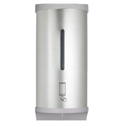Automatic hand disinfectant dispenser in spray stainless steel mural