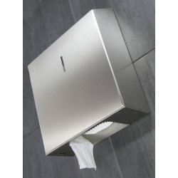 Miniature-1 Toilet roll dispenser in stainless steel vandal-proof for collective facilities PR-07