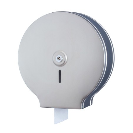 Porte rouleau papier WC inox brossé maxi pour usage intensif