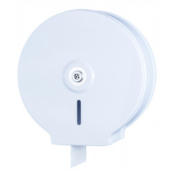 Toilet paper roll dispenser metal white maxi PR-01