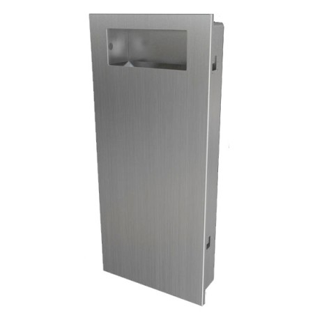 Poubelle encastrée inox SLIM design et robuste