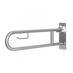 Grab bar WC lifting or folding in stainless steel