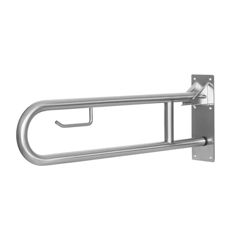 Photo Grab bar WC lifting or folding in stainless steel IB-005-S