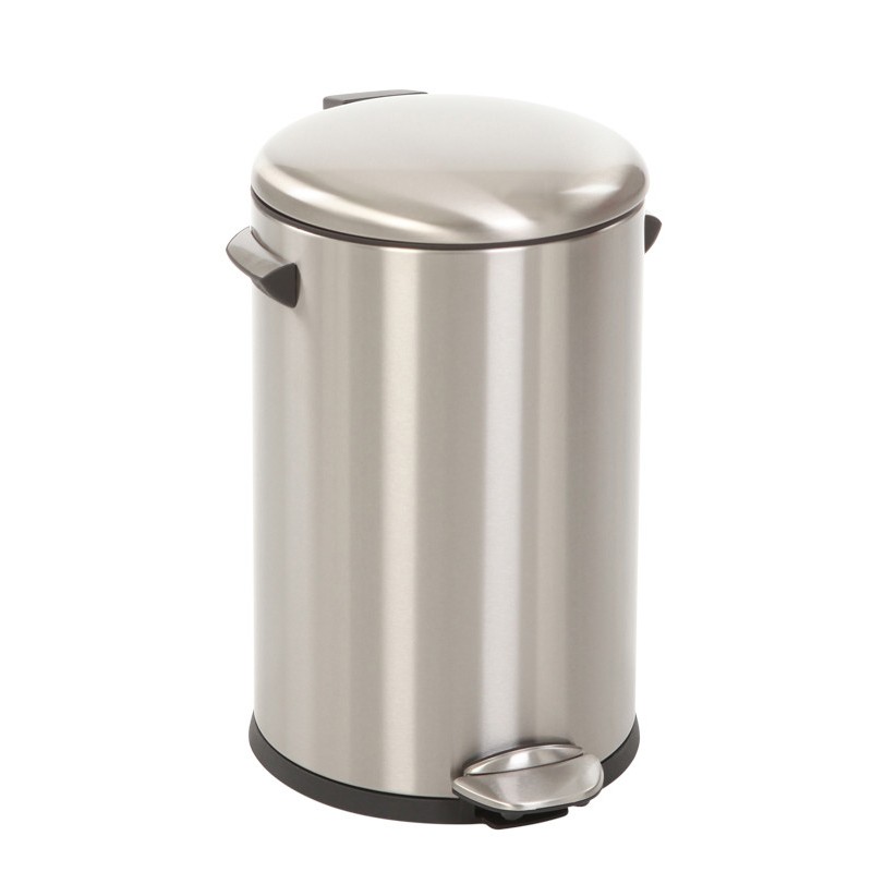 Pedal foot bin in stainless steel design