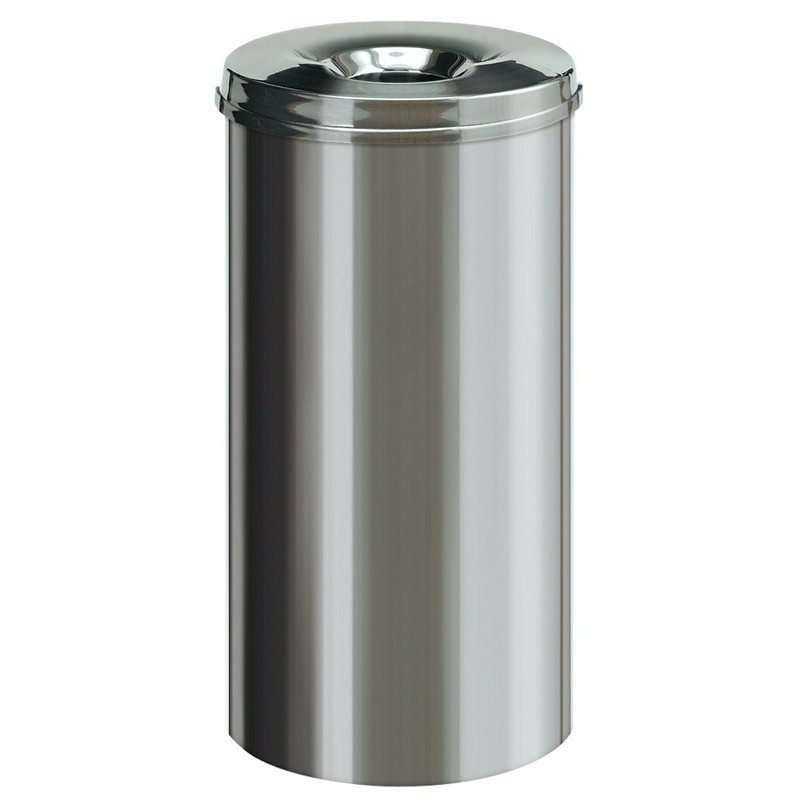 Poubelle à papier antifeu inox 50 L