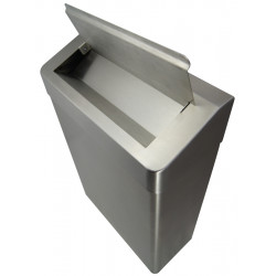 Miniature-1 Poubelle féminine inox sas contenu hors de vue AS-357